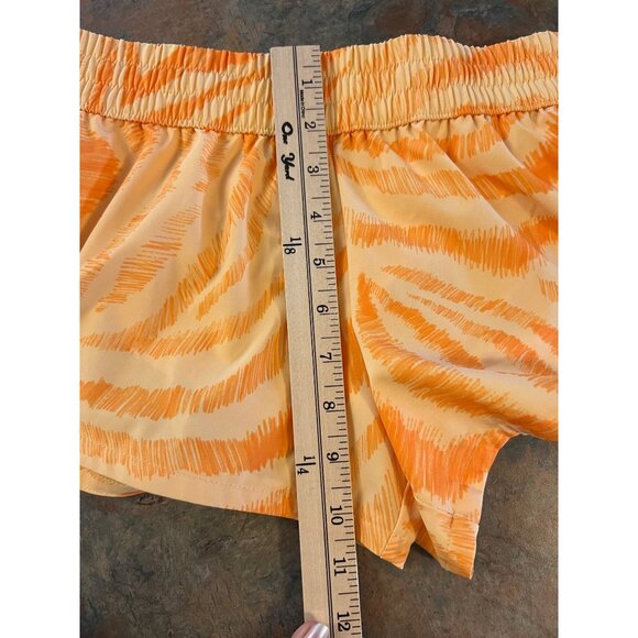DSG Womens Trippy Zebra Tangerine Stride Running Shorts 2XS - Picture 4 of 9